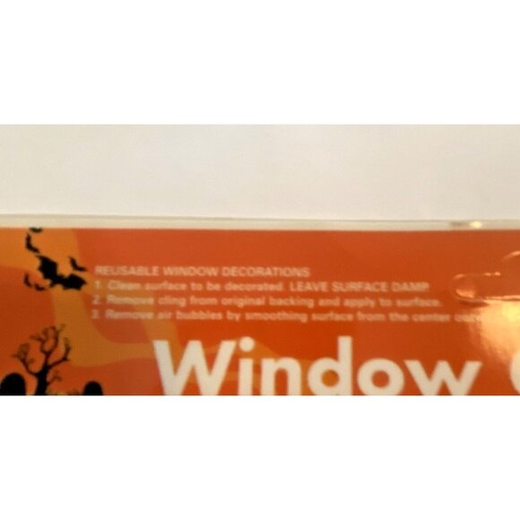 Fall Thanksgiving Window Clings Lot 4 Sheets Pumpkins Turkeys Vinyl 2010 Taiwan - Picture 12 of 16